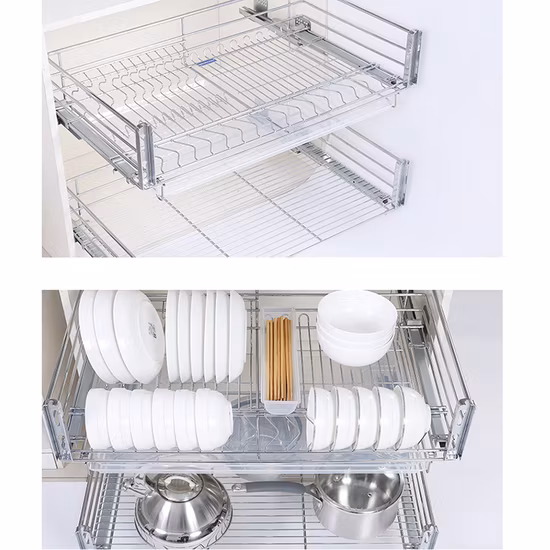 주방 접시용 PP 벌집 코어 패널로 만든 다이컷 흰색 골판지 골판지 바구니